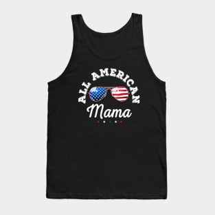 All American Mama Gift Women Mom 4th of July Tank Top